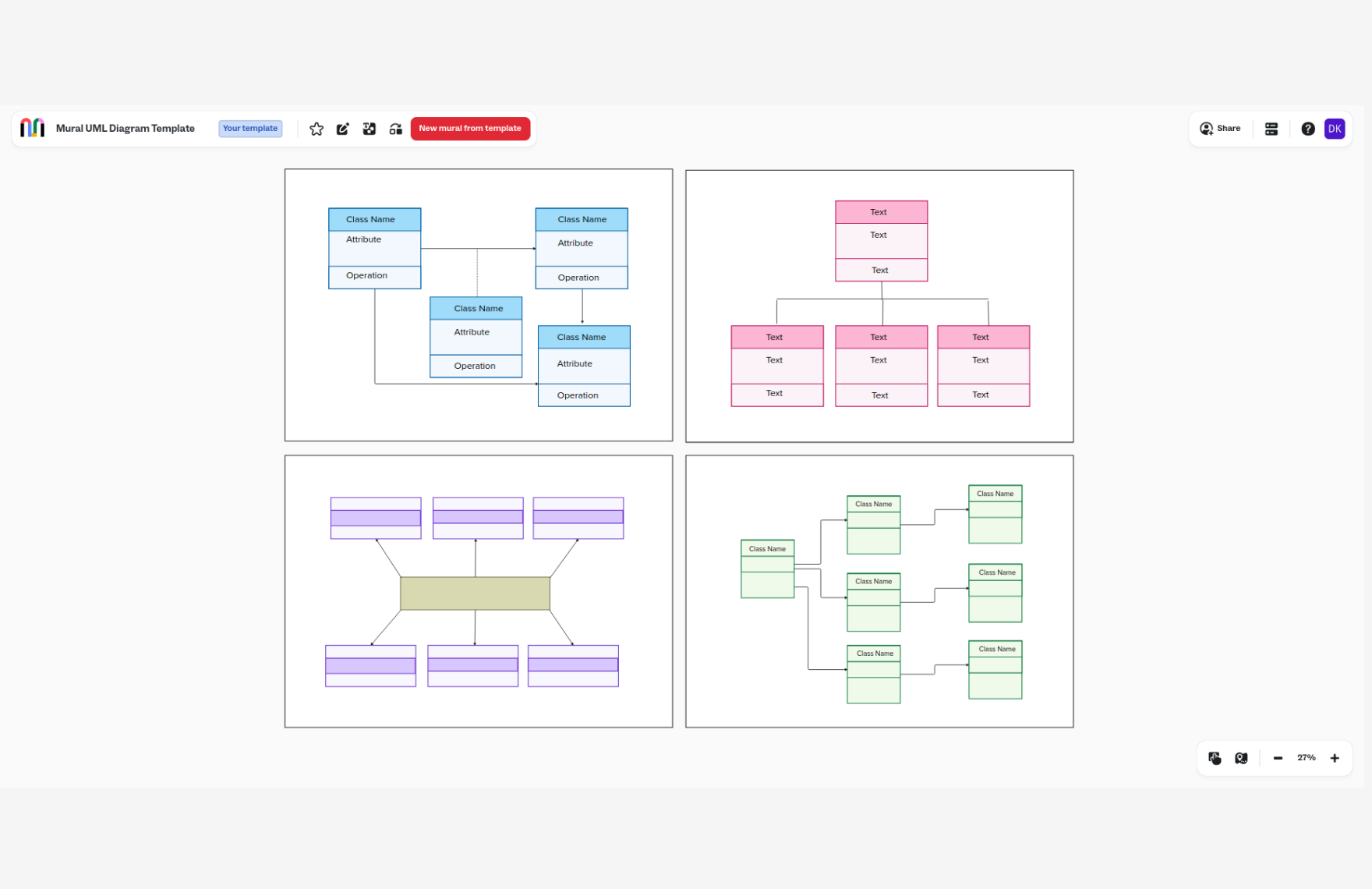 Free UML Diagram Template