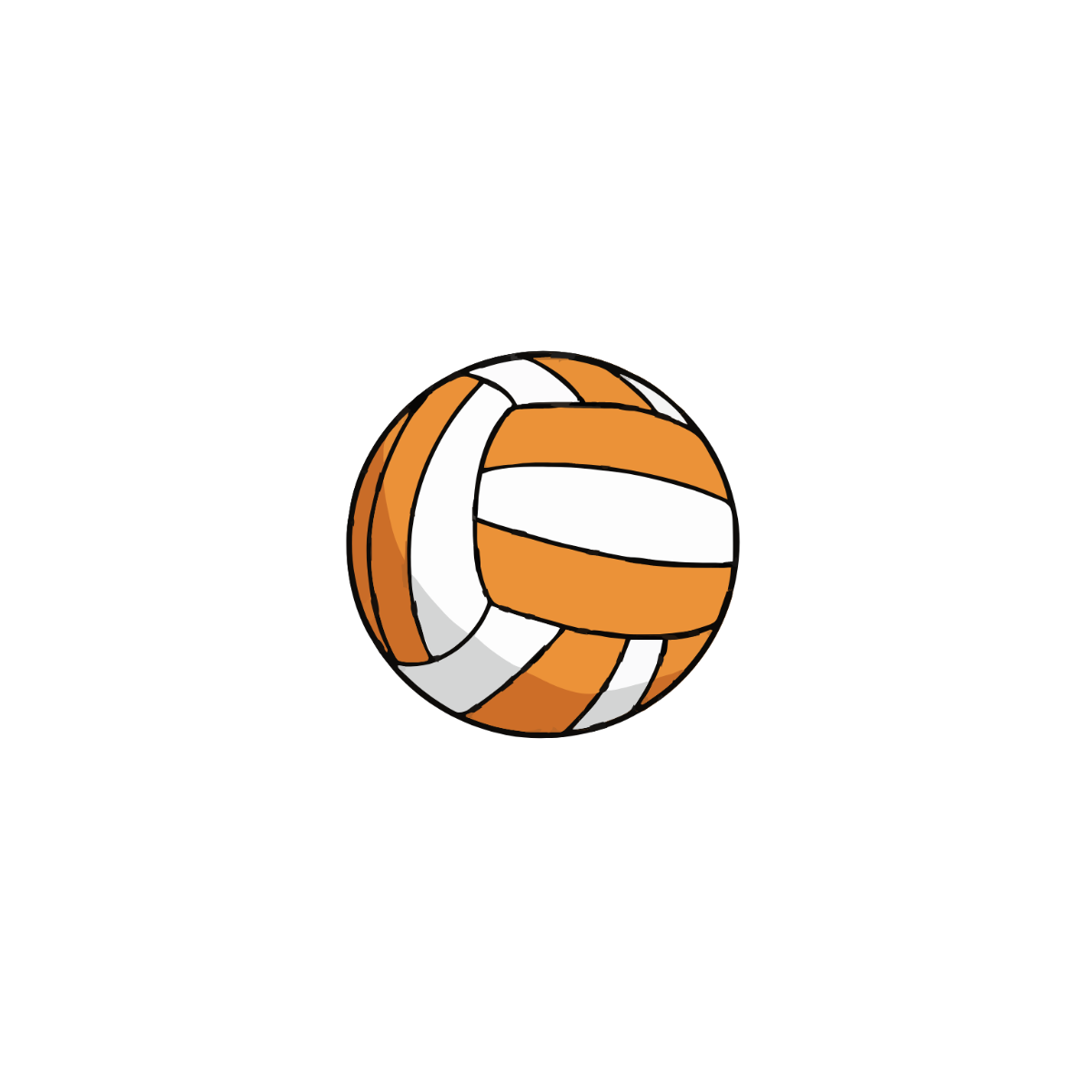 Free Retro Volleyball Clipart to Edit Online