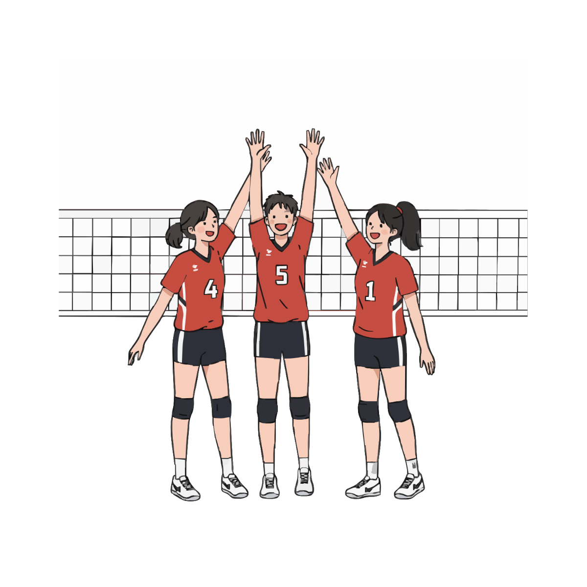 Free High School Volleyball Clipart to Edit Online