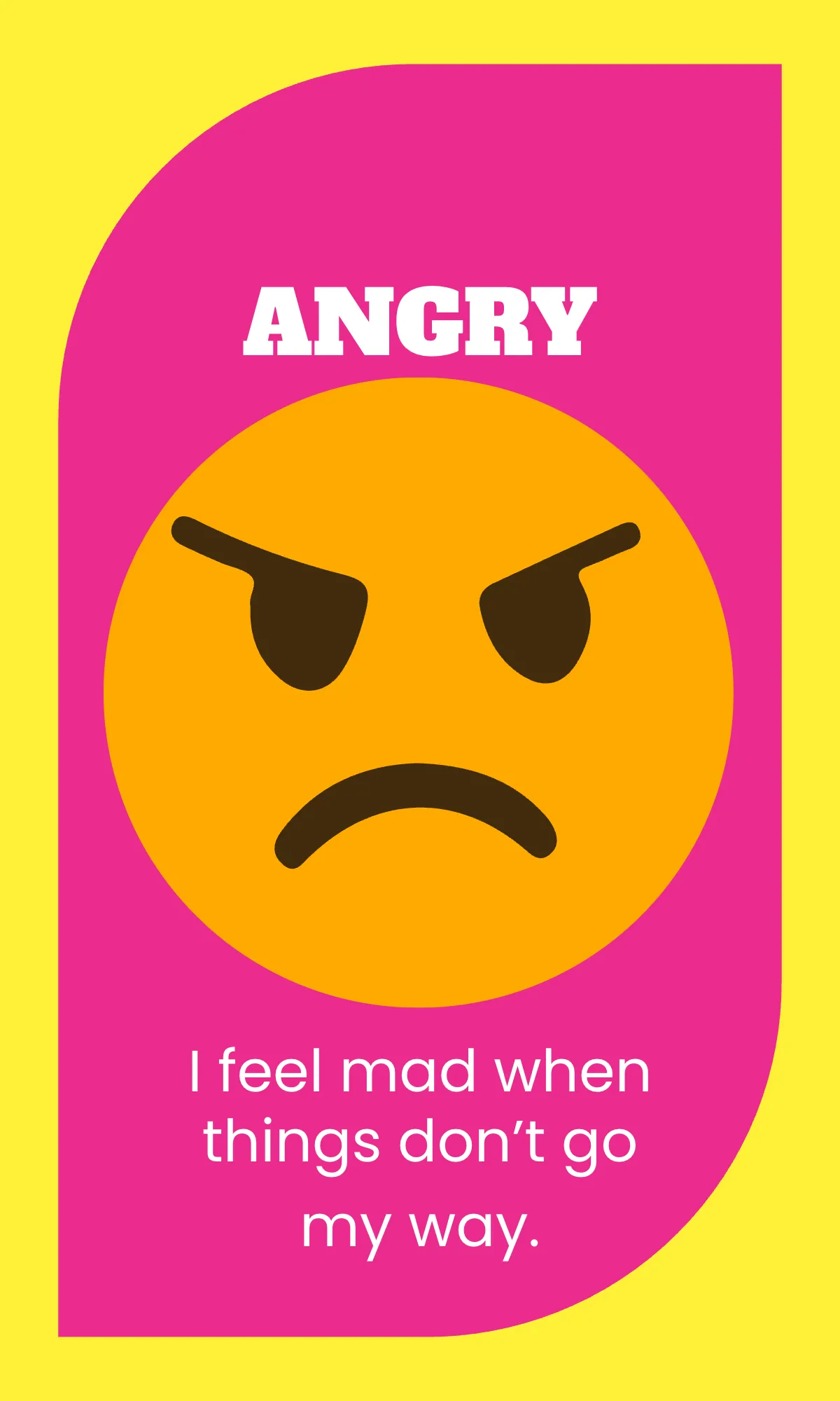 Free Yellow Emotions Sorting Flashcard Template to Edit Online