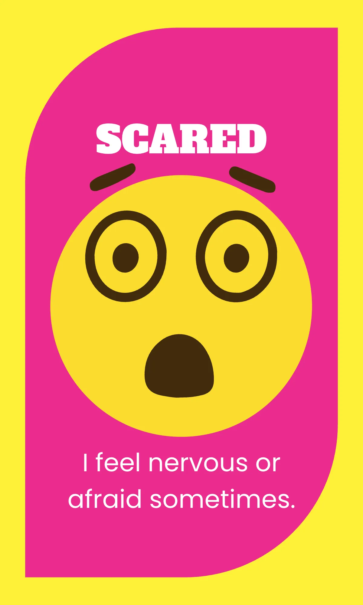 Free Yellow Emotions Sorting Flashcard Template to Edit Online