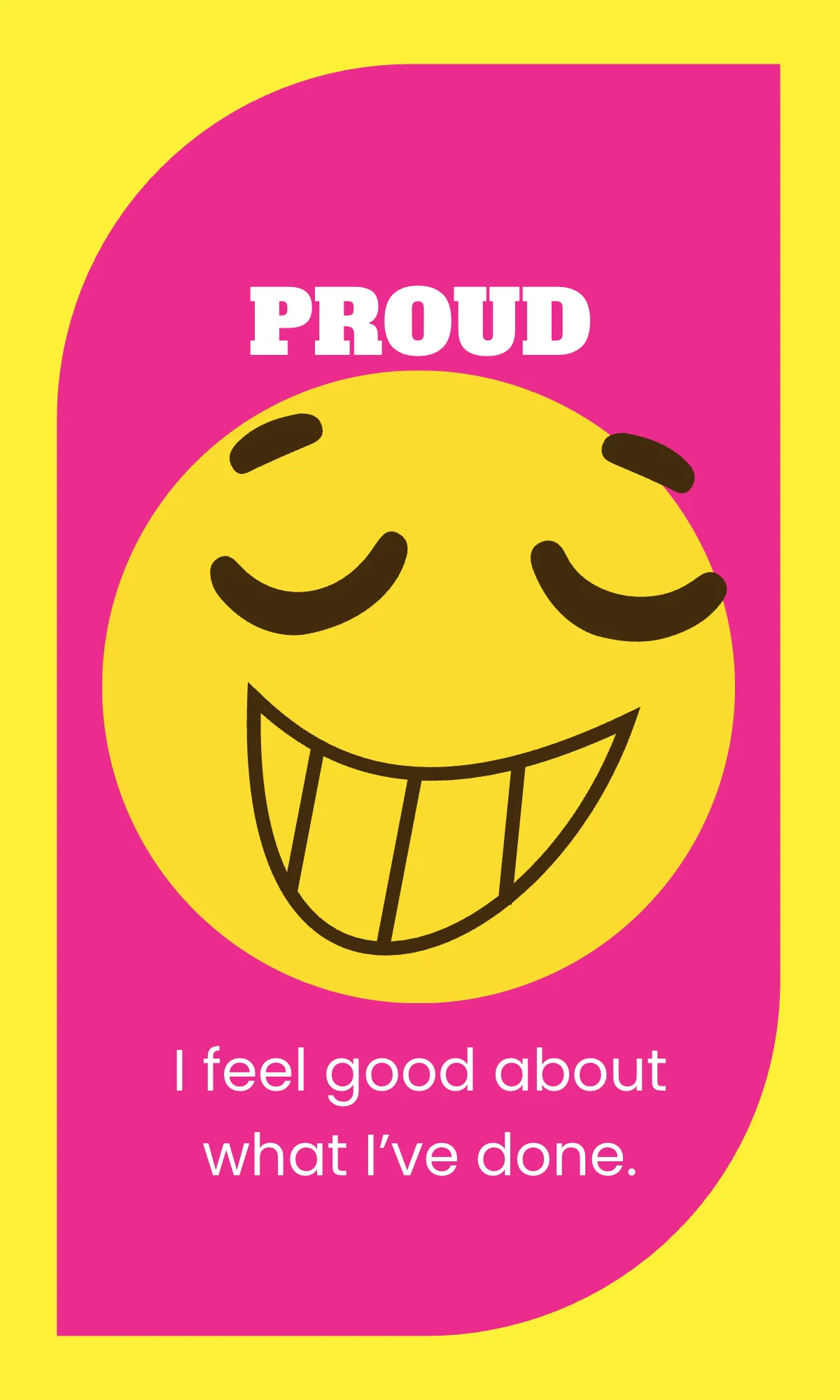 Free Yellow Emotions Sorting Flashcard Template to Edit Online