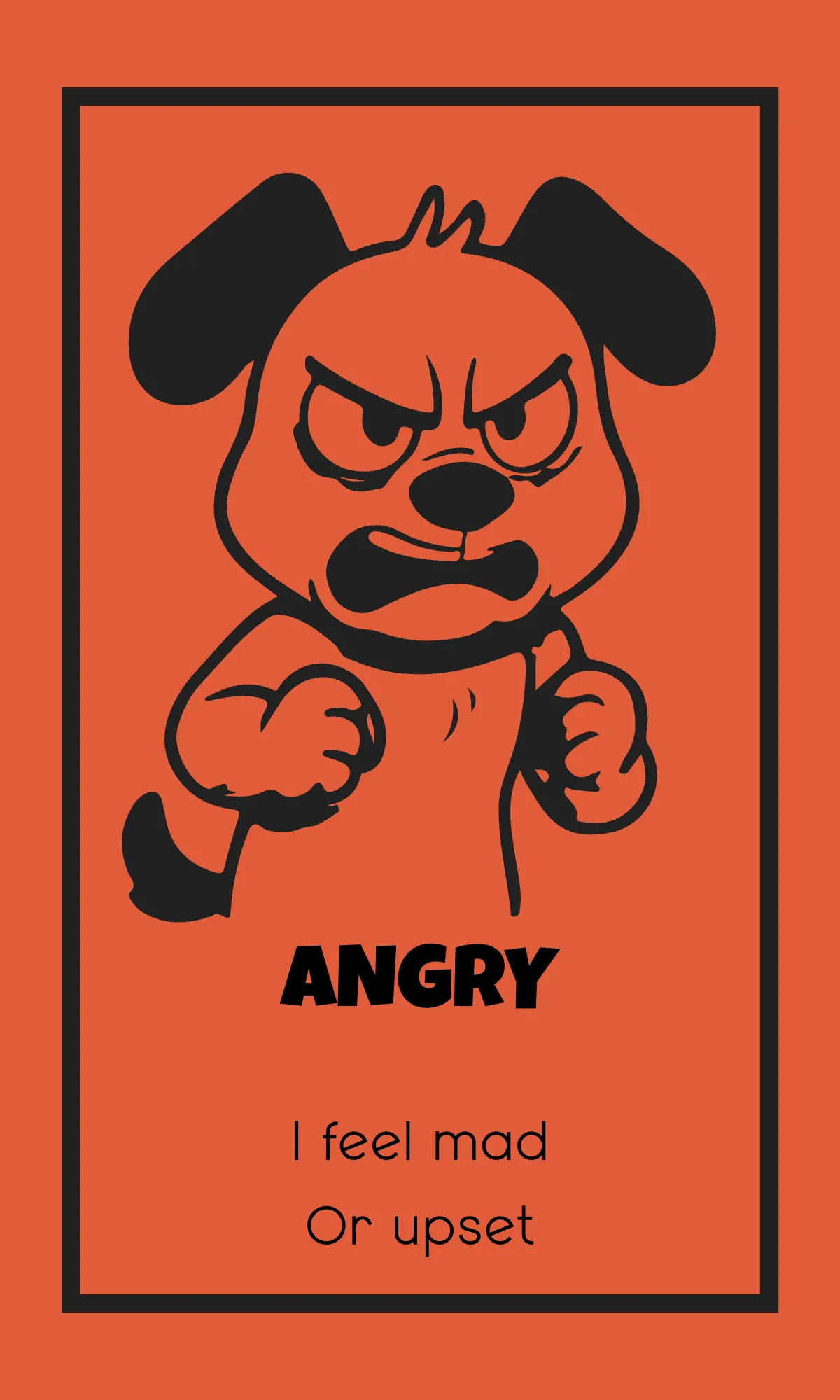 Free Colorful Emotions Wheel Flashcard Template to Edit Online