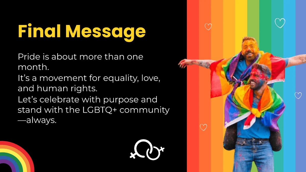 Free Pride Month Presentation Template to Edit Online