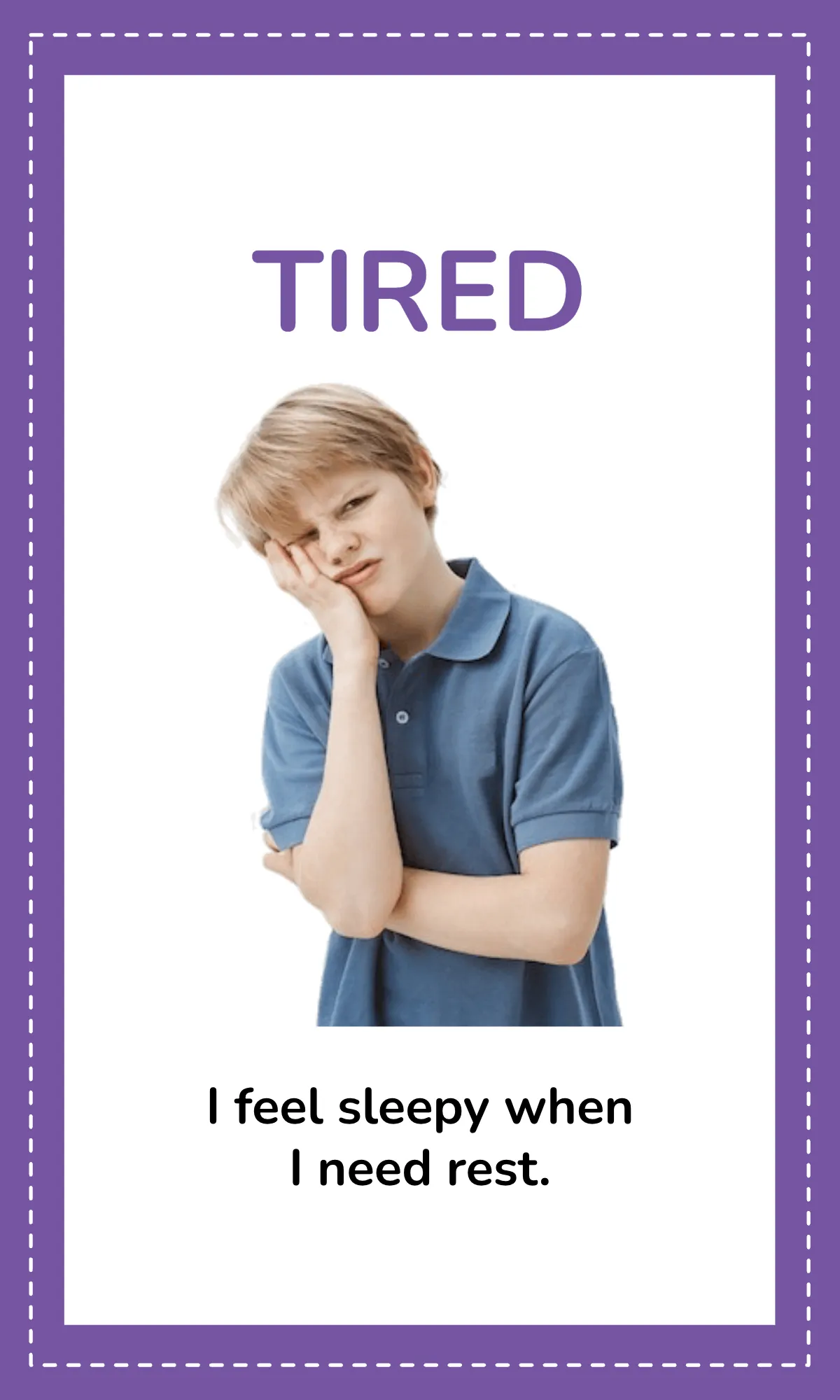 Free Emotions Flashcard with Pictures Template to Edit Online