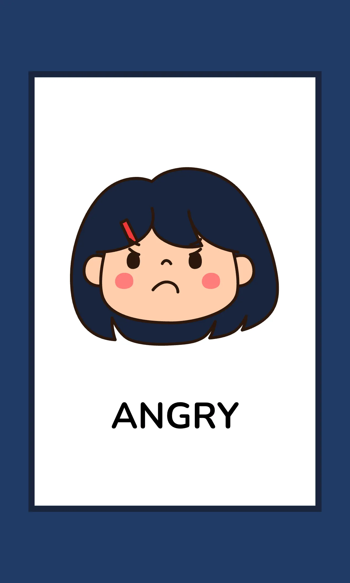 Free Emotions Flashcard for Autism Template to Edit Online