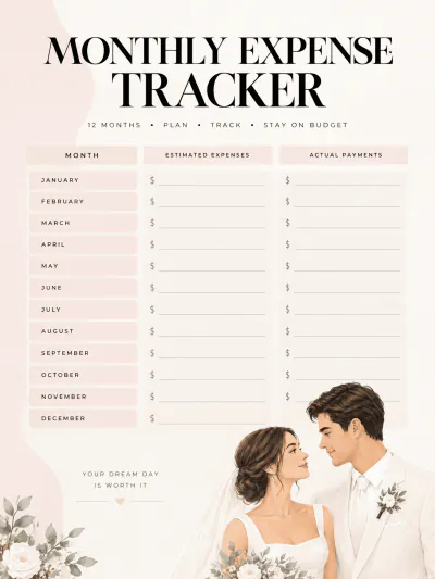 Free Free Pastel Romance Wedding Planner Template to Edit Online