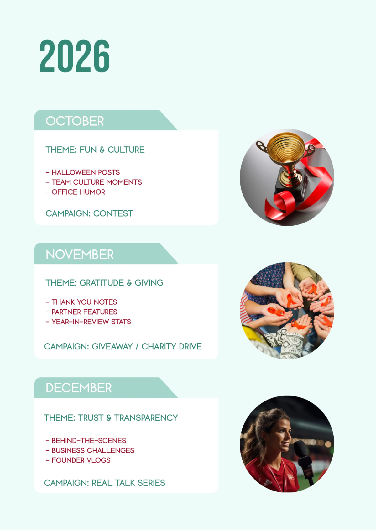 Free 2026 Social Media Calendar Template to Edit Online