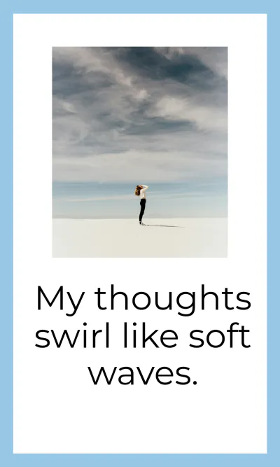 Free Blue Calm Emotions Flashcard Template to Edit Online