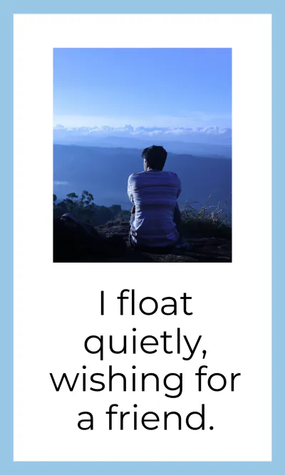 Free Blue Calm Emotions Flashcard Template to Edit Online