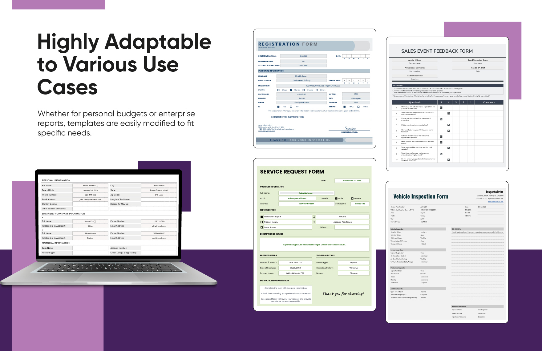 20+ Forms Automation Suite Template Bundle