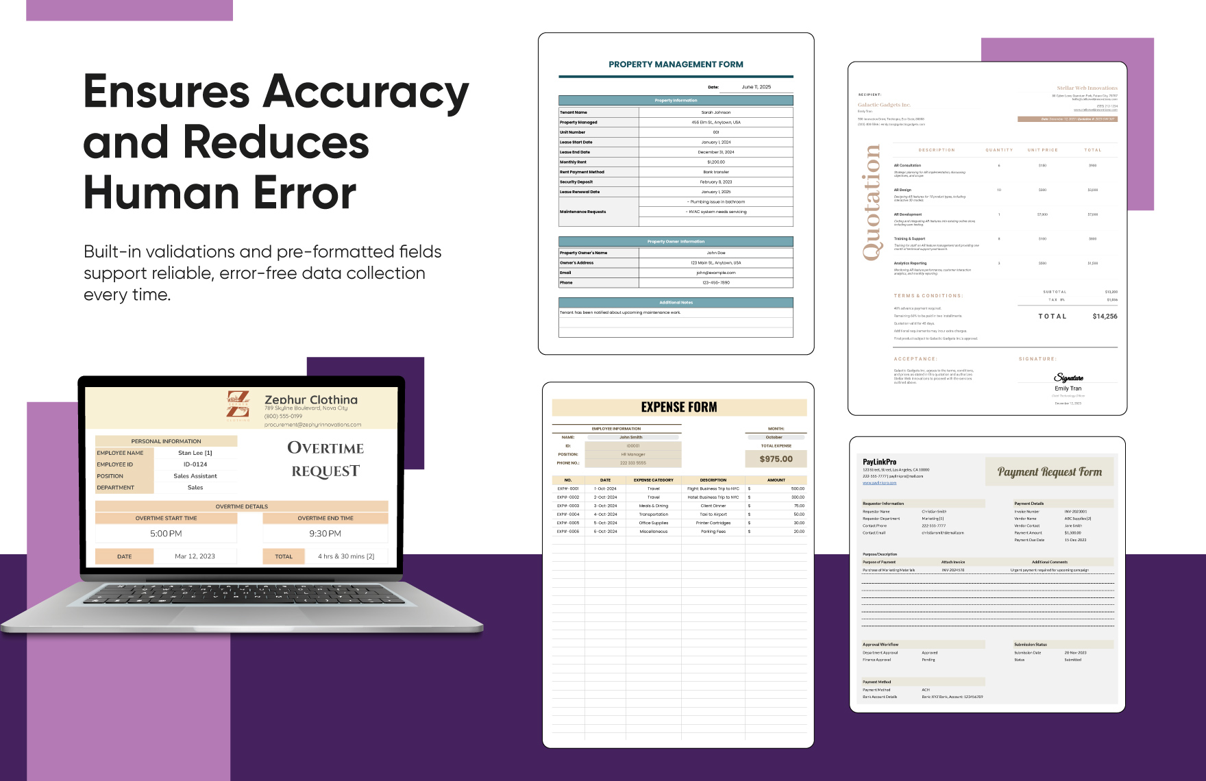 20+ Forms Automation Suite Template Bundle
