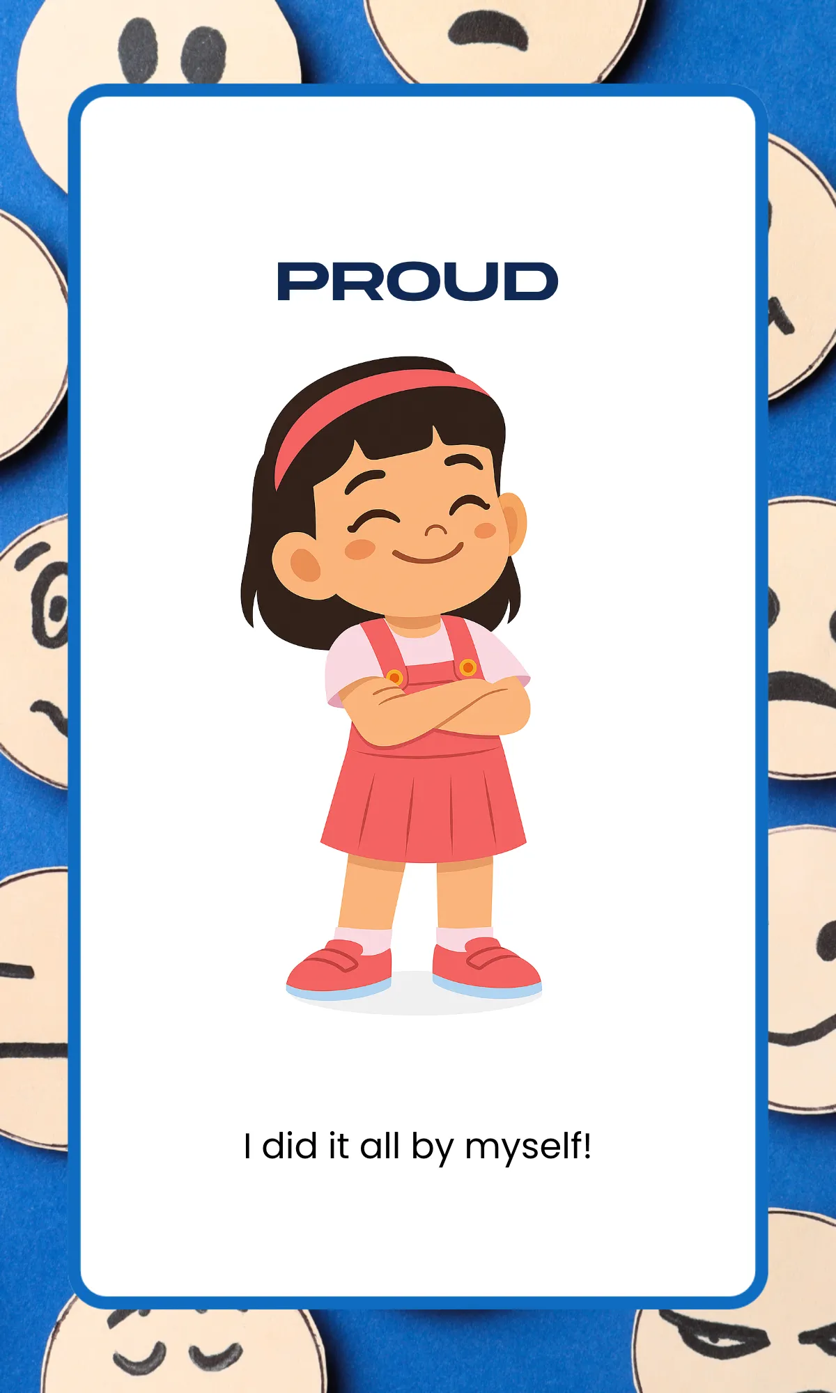 Free Emotions Flashcard for Classroom Template to Edit Online