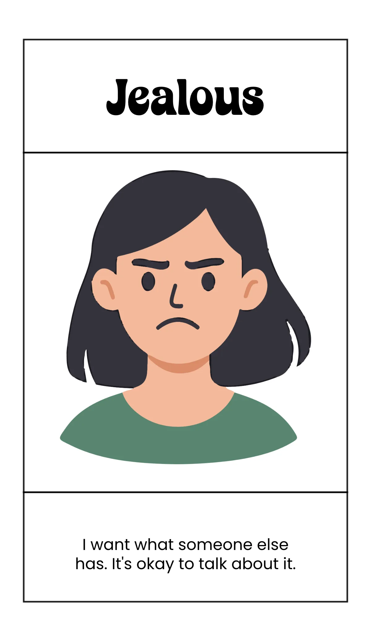 Free Social Skills Emotions Flashcard Template to Edit Online