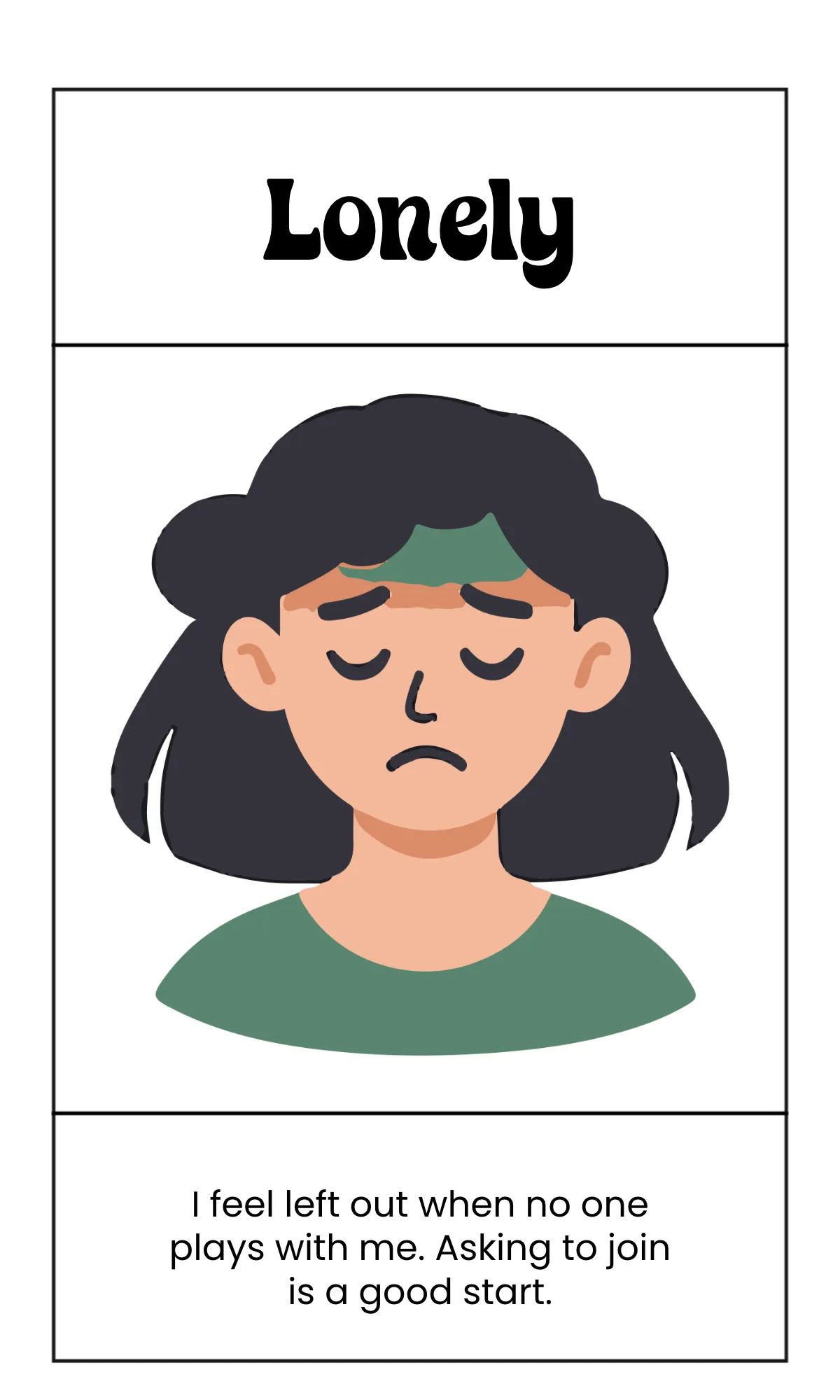 Free Social Skills Emotions Flashcard Template to Edit Online