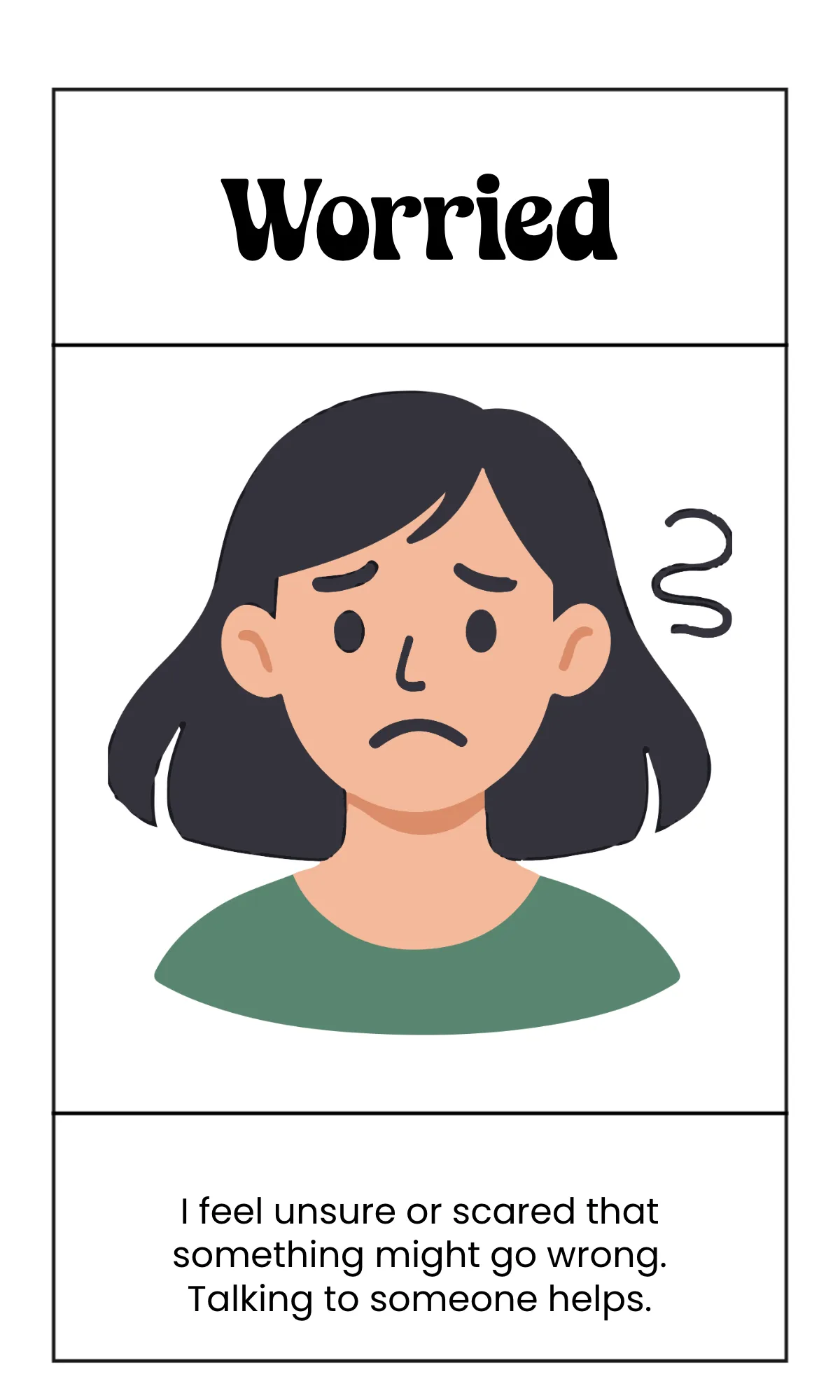 Free Social Skills Emotions Flashcard Template to Edit Online