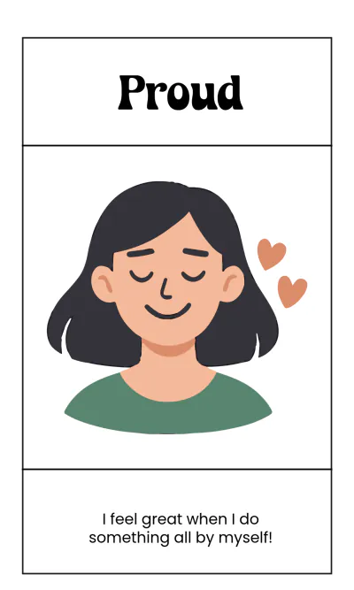Free Social Skills Emotions Flashcard Template to Download to Edit Online
