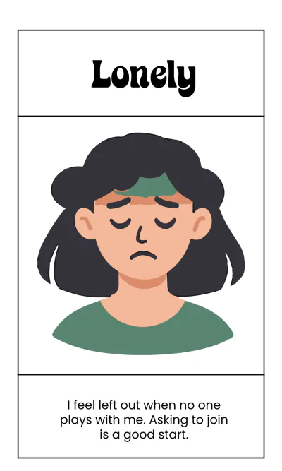 Free Social Skills Emotions Flashcard Template to Download to Edit Online