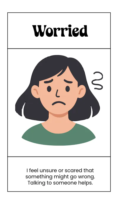 Free Social Skills Emotions Flashcard Template to Download to Edit Online
