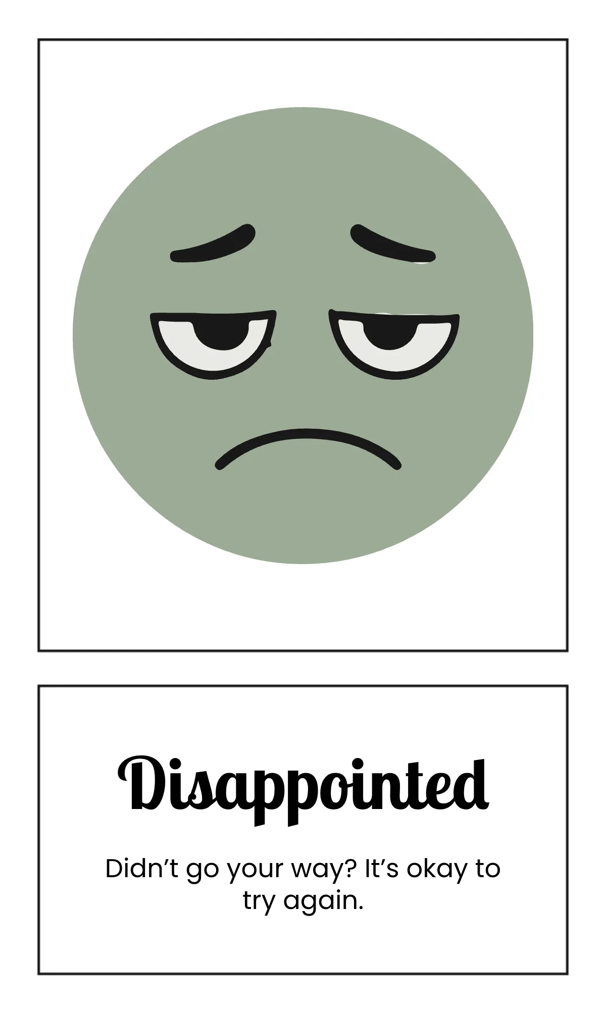 Free White Emotions Management Flashcard Template to Edit Online