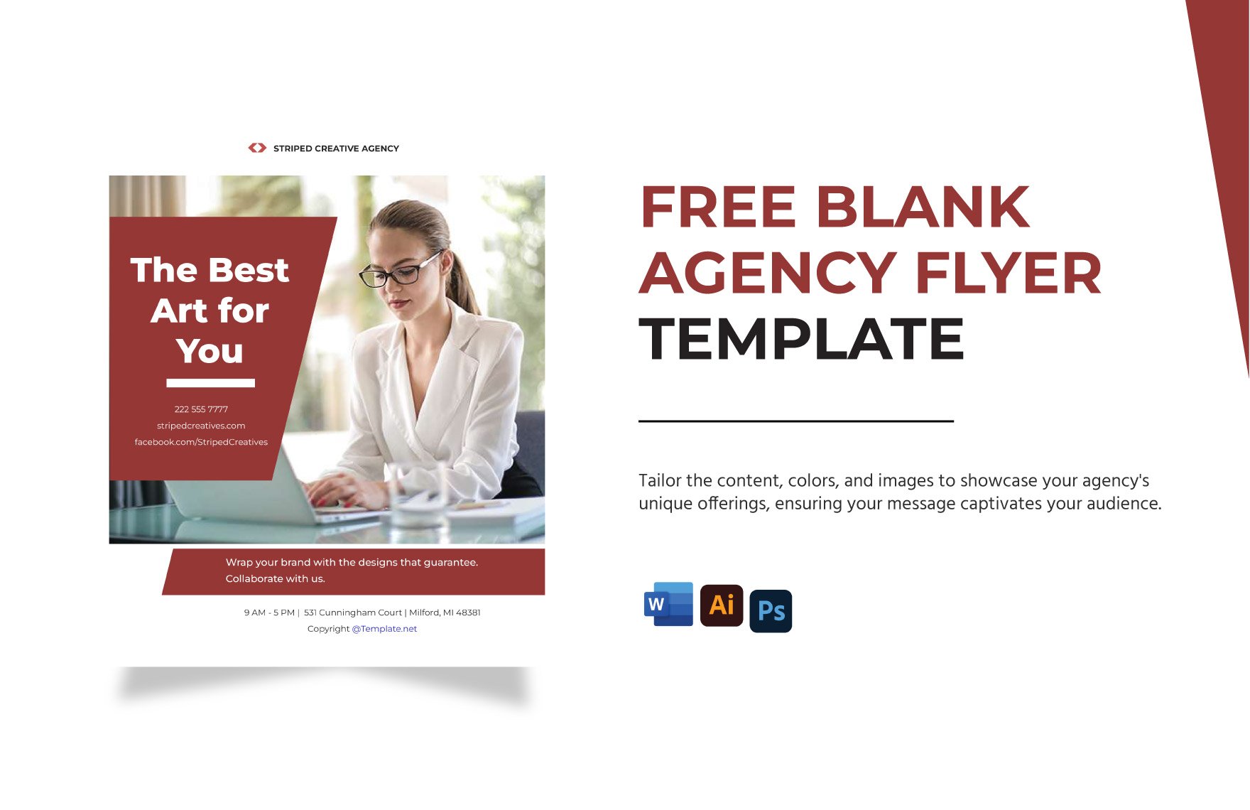 Blank Agency Flyer Template