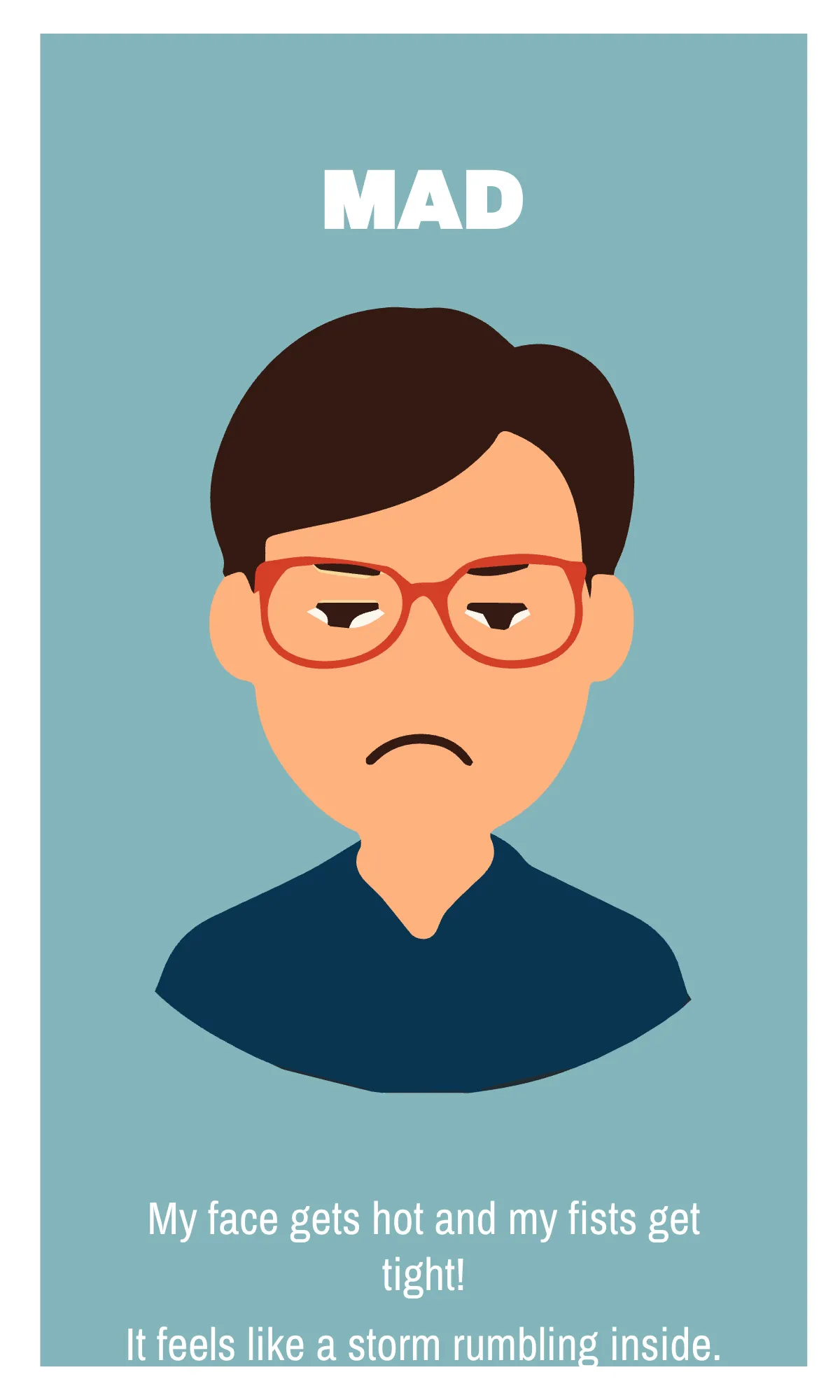 Free Emotions and Feelings Flashcard Template to Edit Online