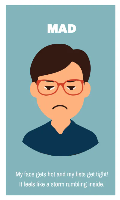 Free Emotions and Feelings Flashcard Template to Edit Online