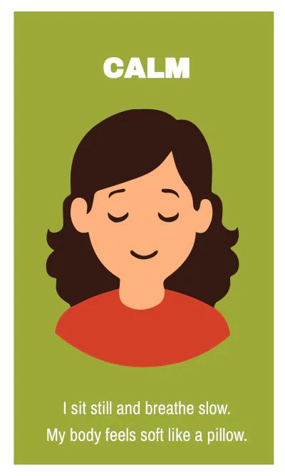 Free Emotions and Feelings Flashcard Template to Edit Online