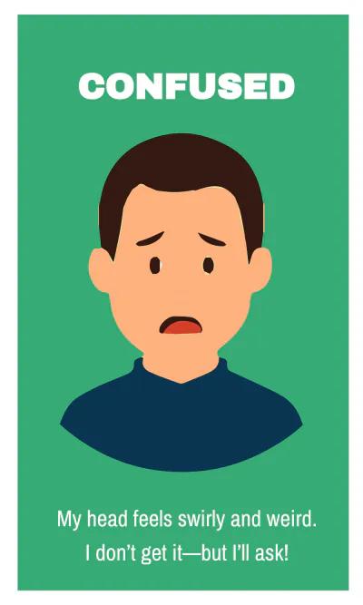 Free Emotions and Feelings Flashcard Template to Edit Online