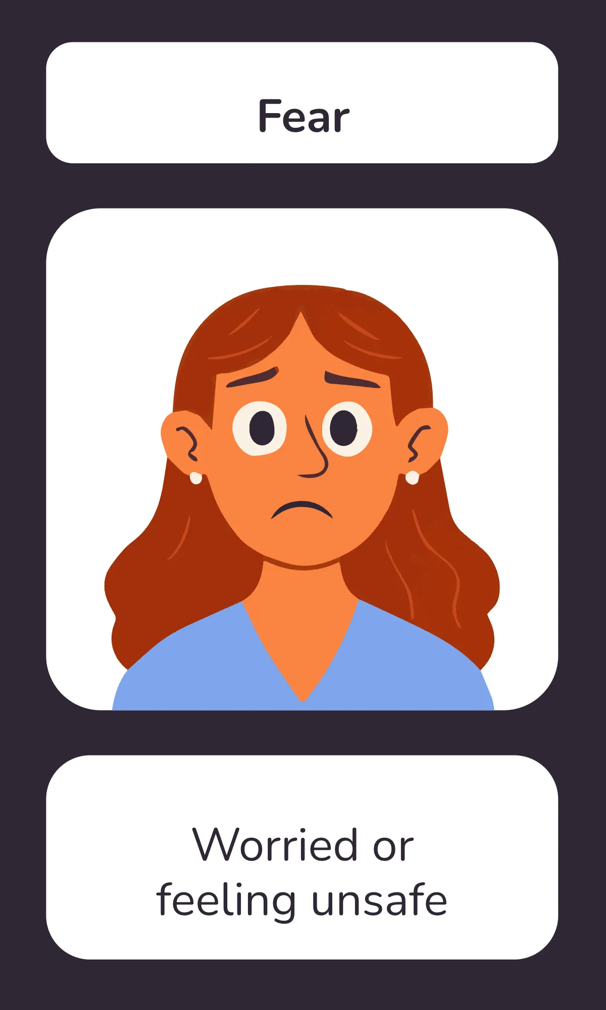 Free Professional Emotions Chart Flashcard Template to Edit Online