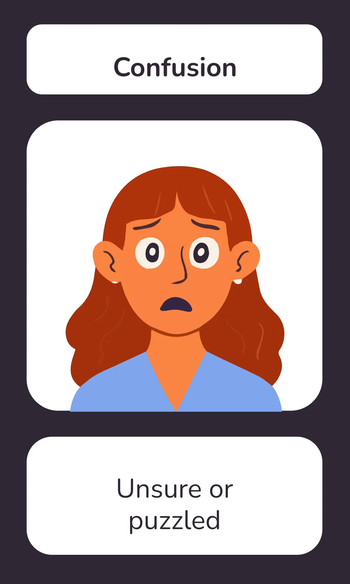 Free Professional Emotions Chart Flashcard Template to Edit Online