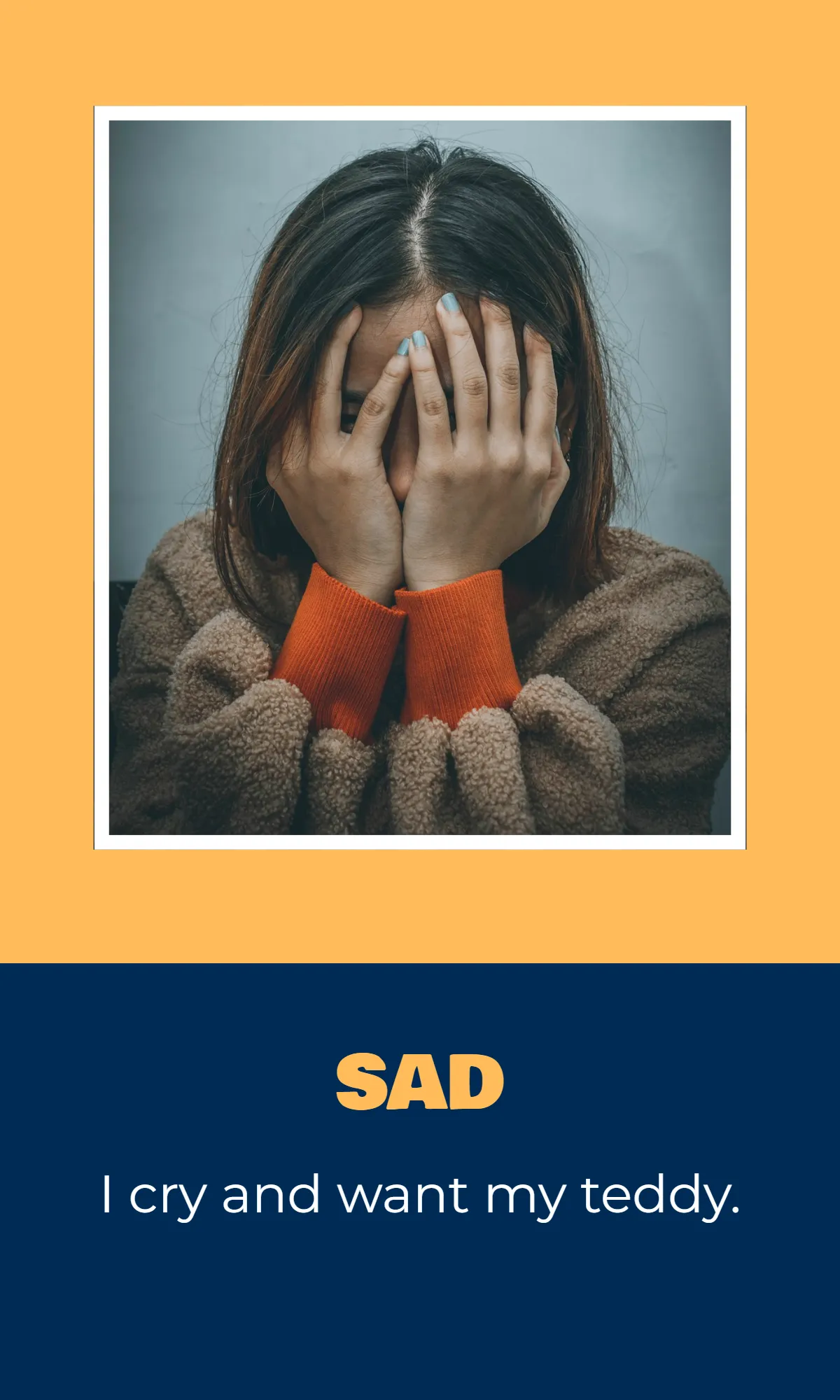 Free Editable Emotions Flashcard for Toddlers Template to Edit Online