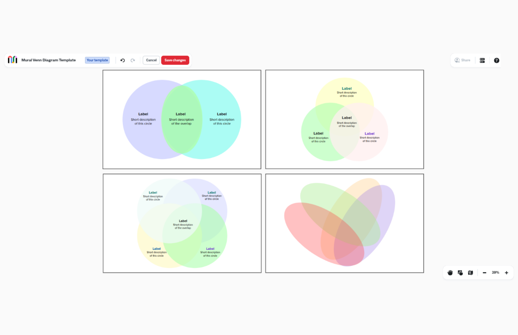 Free Venn Diagram Template