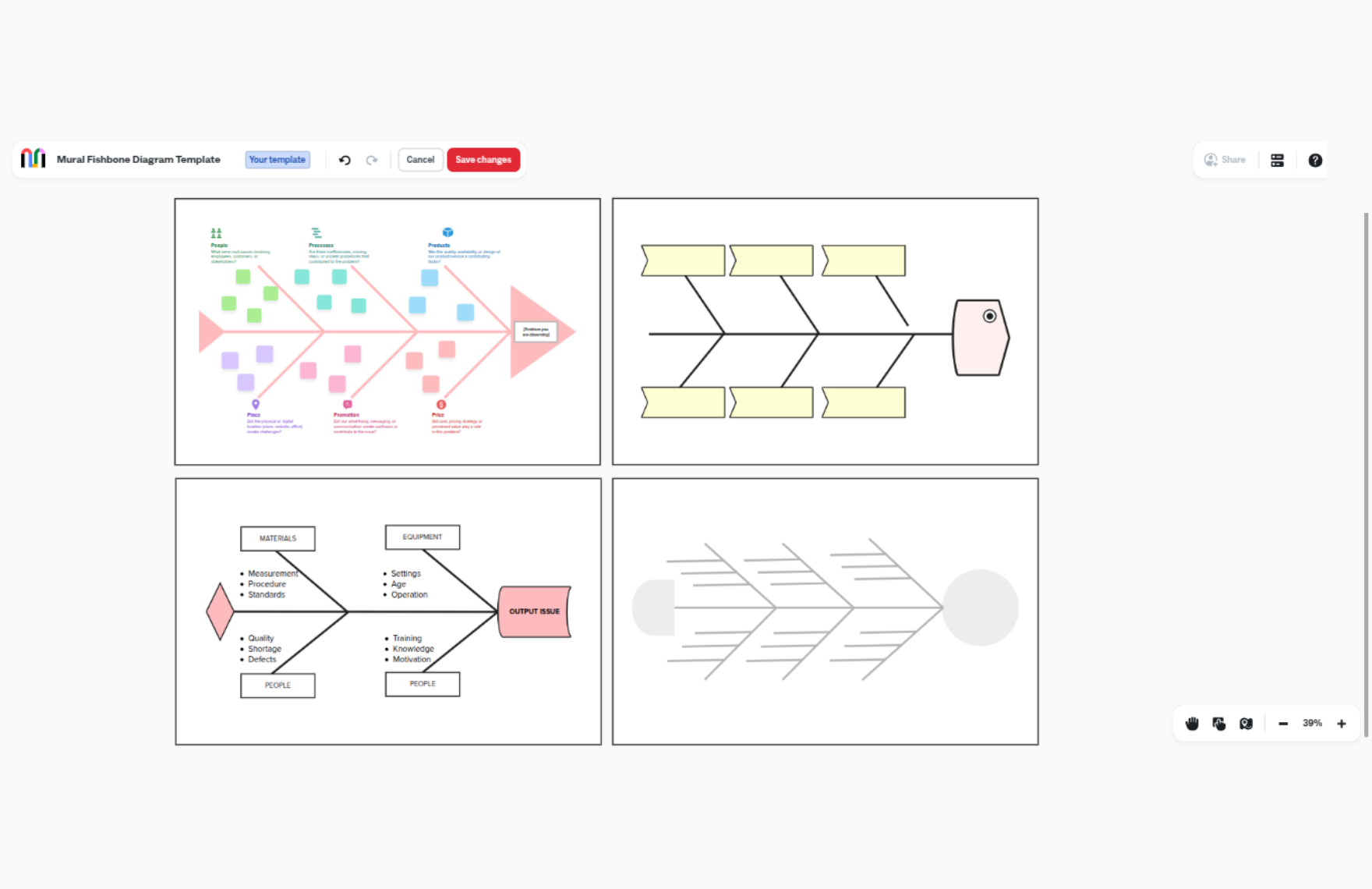 Free Fishbone Diagram Template