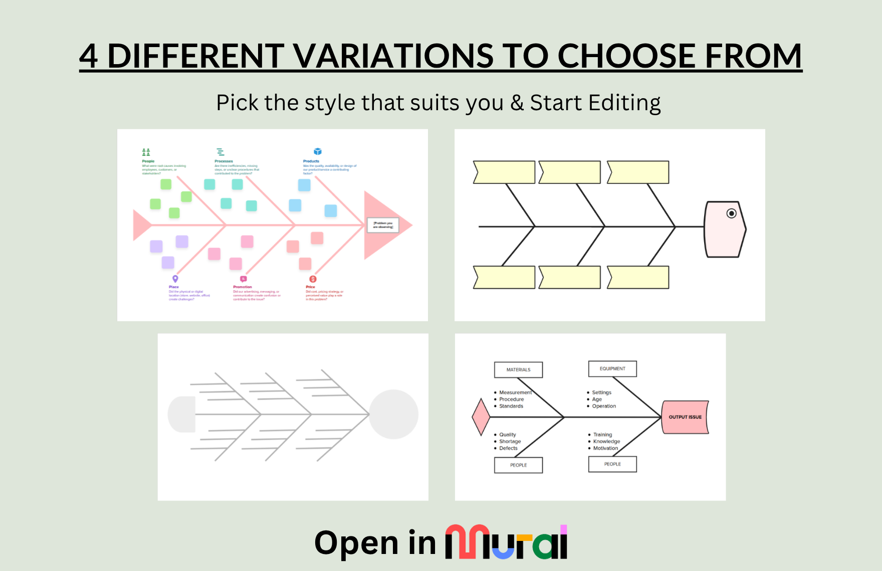 Free Fishbone Diagram Template