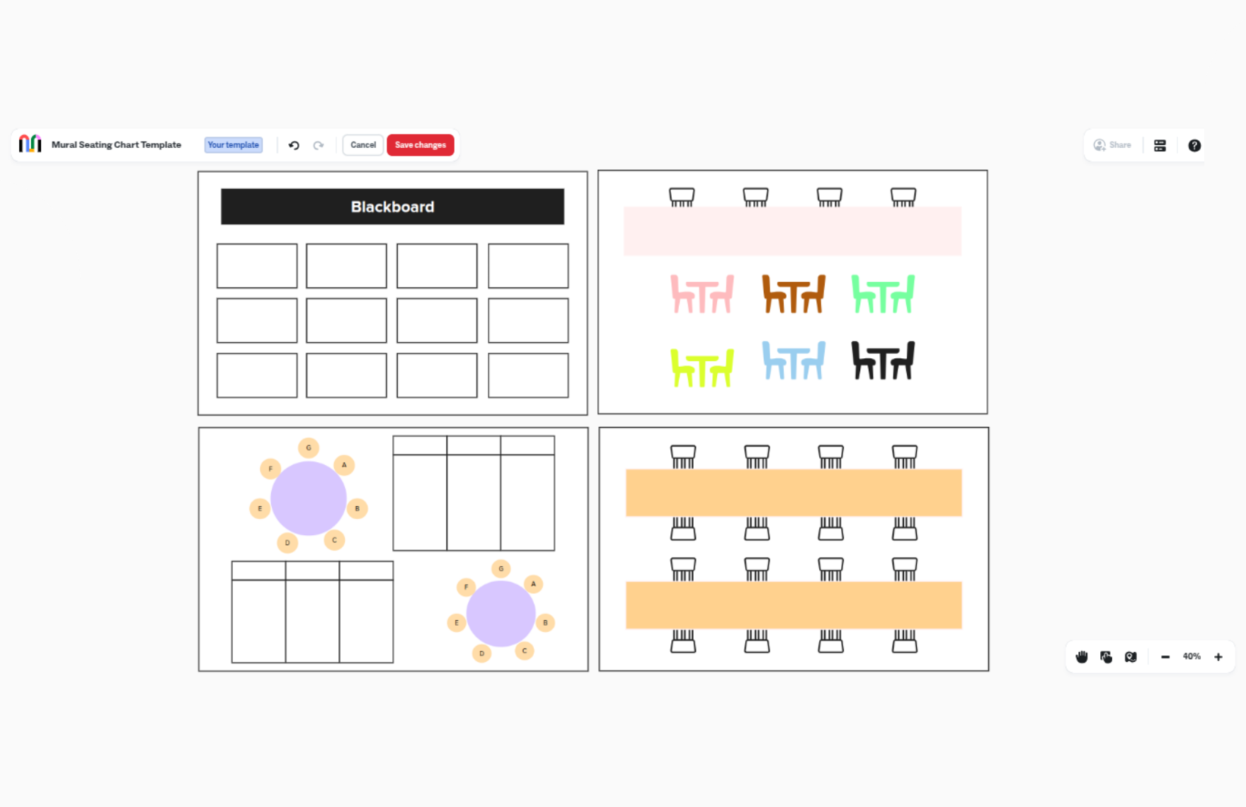 Free Seating Chart Template