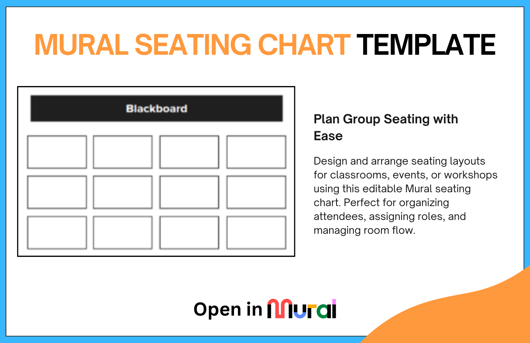 Free Seating Chart Template