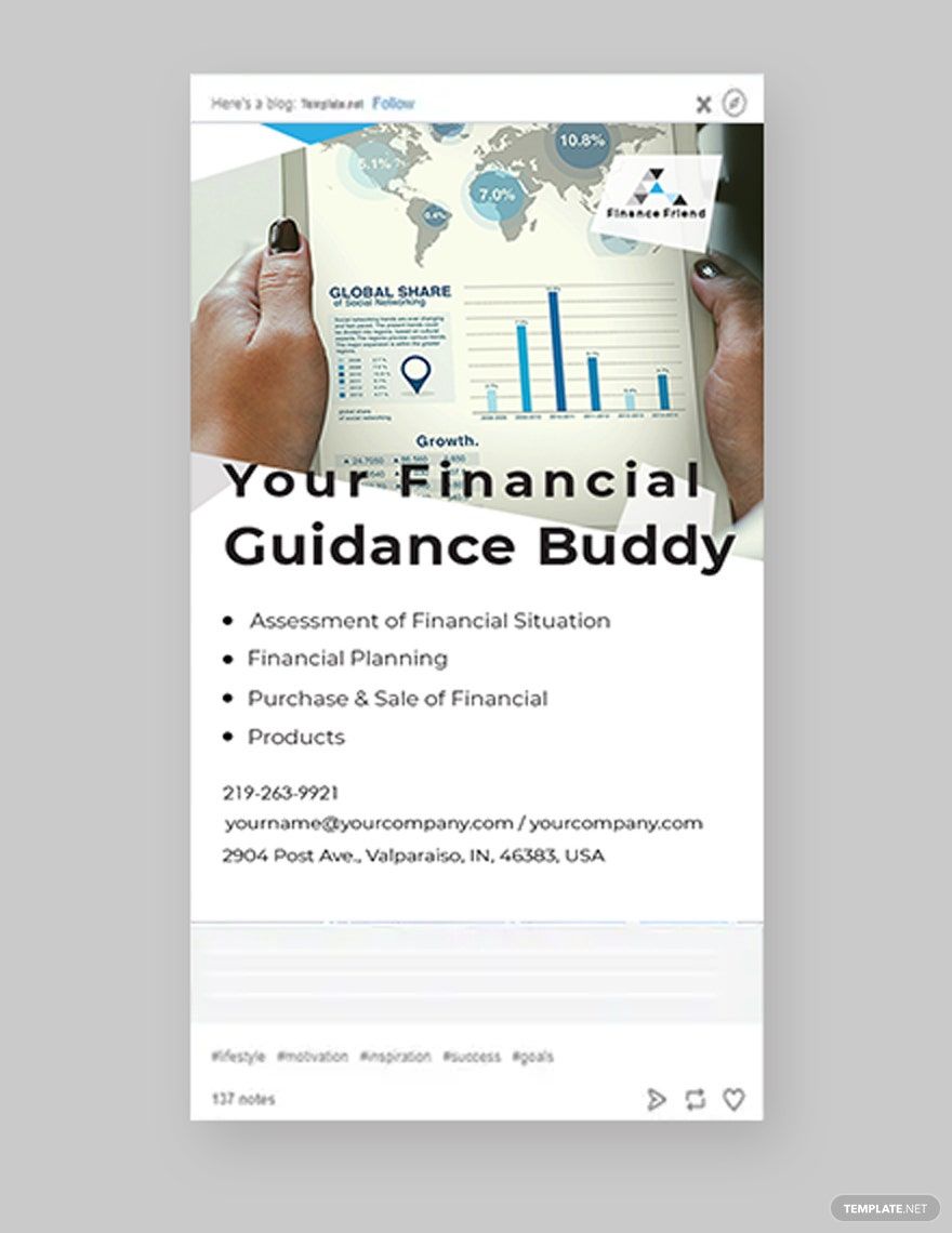 Finance Consultant Tumblr Post Template