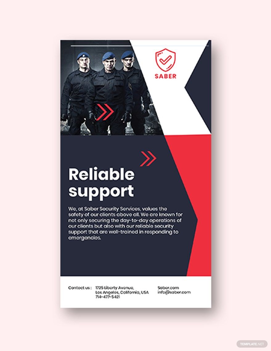Security Guard Services Instagram Story Template