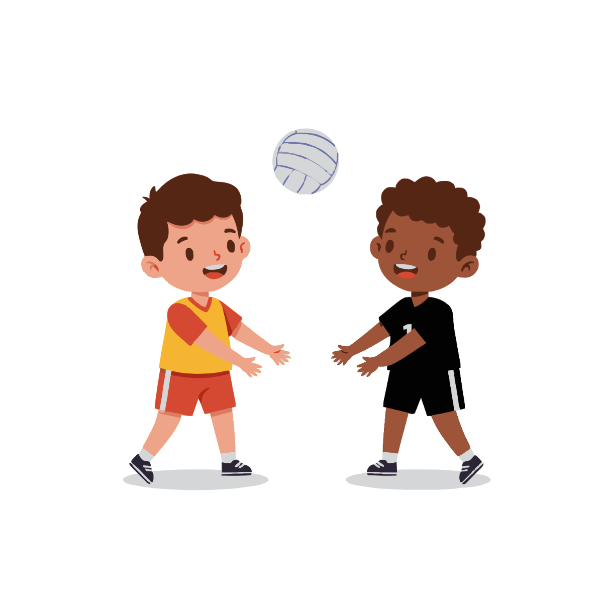 Free Kids Volleyball Clipart to Edit Online