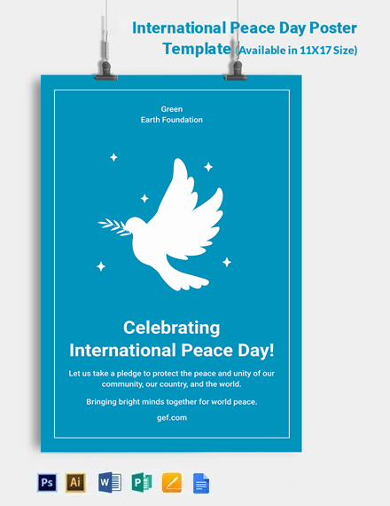 Free International Peace Day Poster