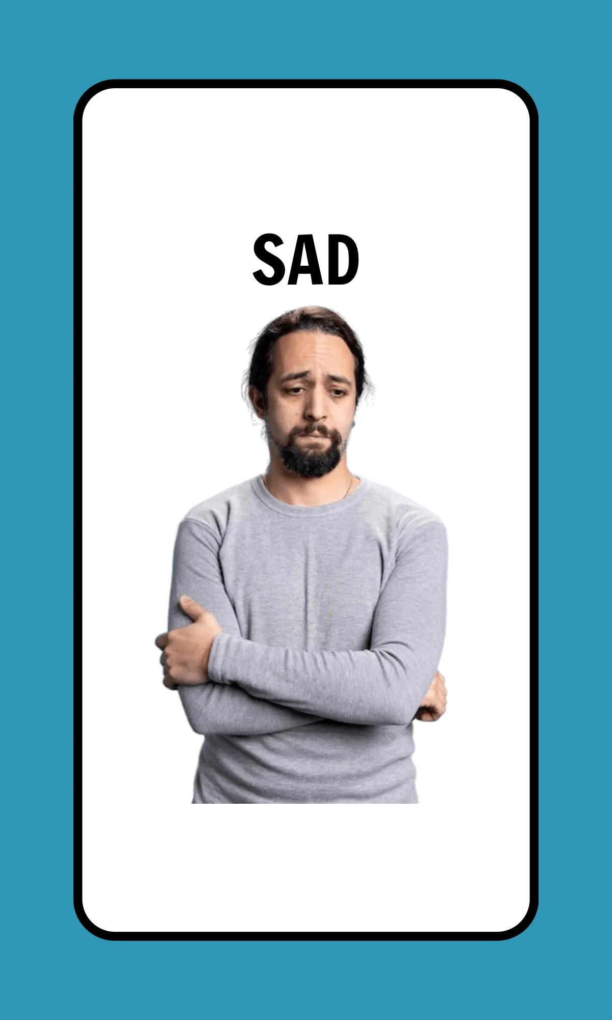 Free Emotions & Facial Expressions Flashcard Template to Edit Online
