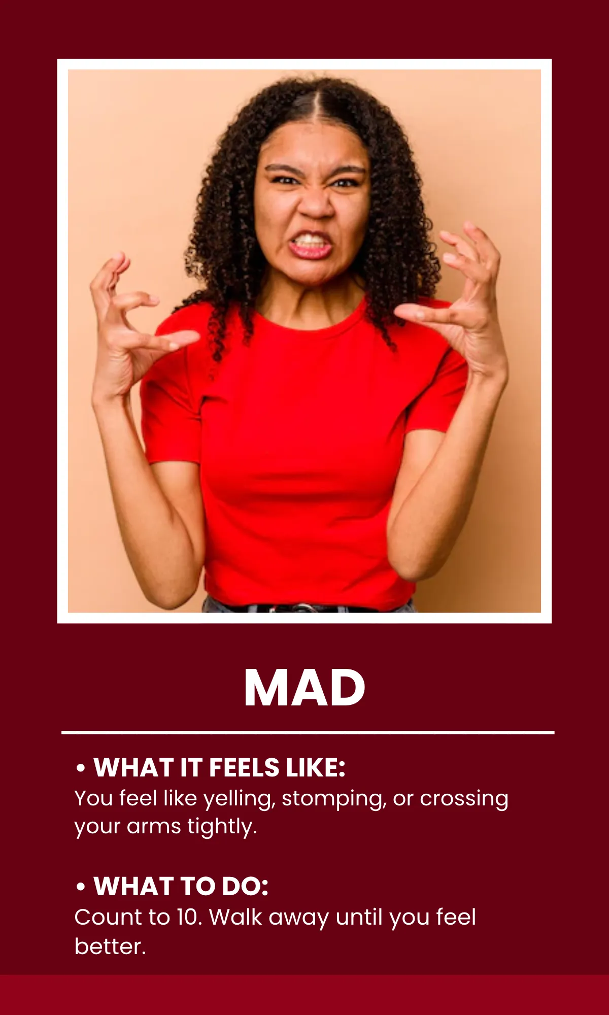 Free Anger Emotions Flashcard Template to Edit Online