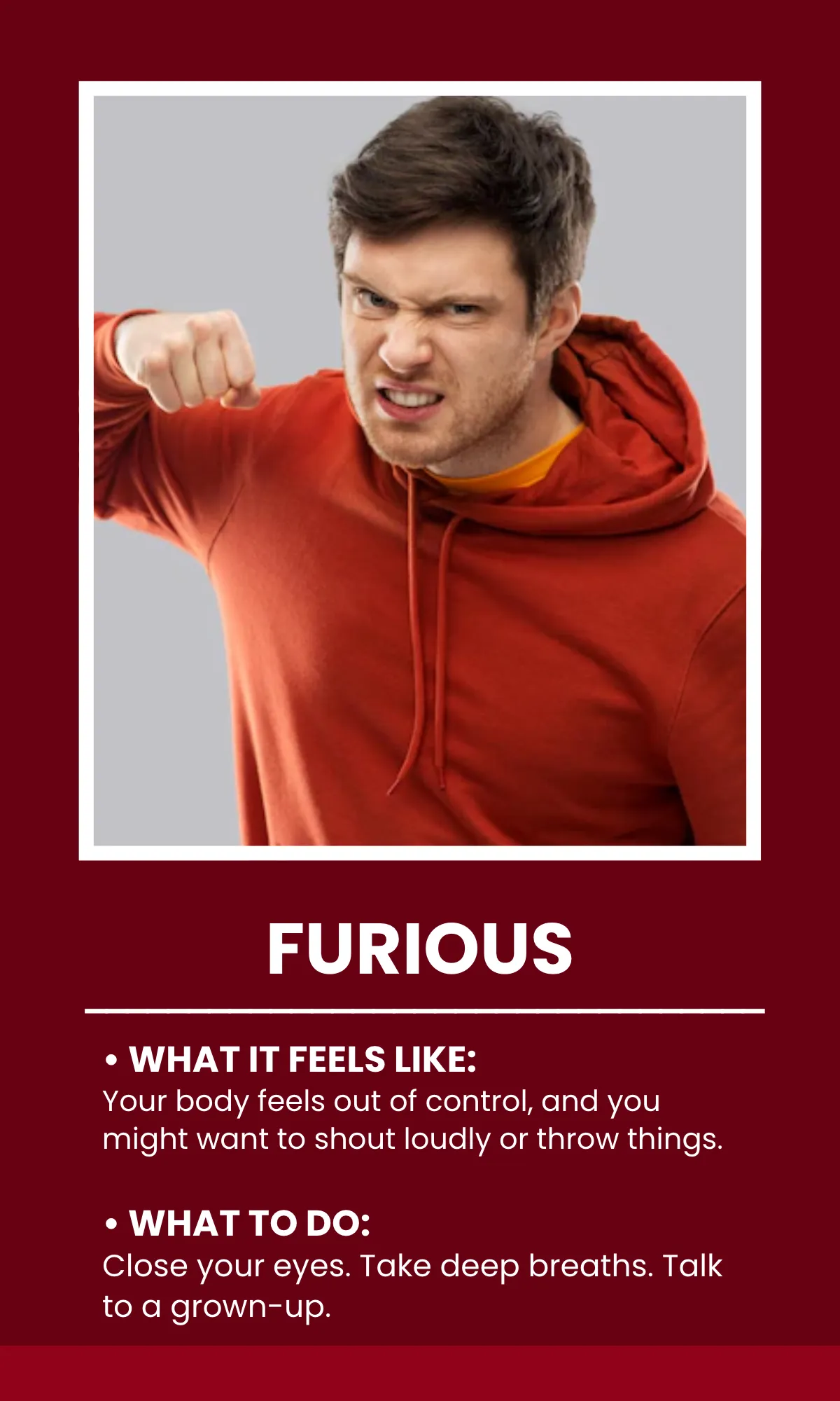 Free Anger Emotions Flashcard Template to Edit Online