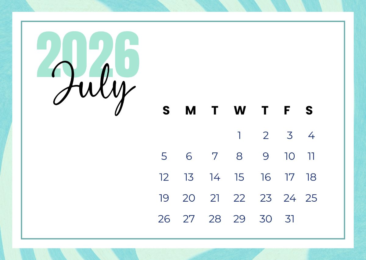 Custom July 2026 Calendar Template to Download