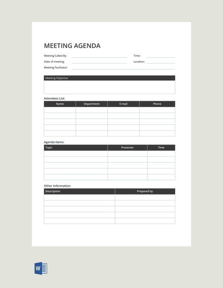 FREE Event Agenda Template: Download 65+ Meeting Minutes in Word, PDF ...