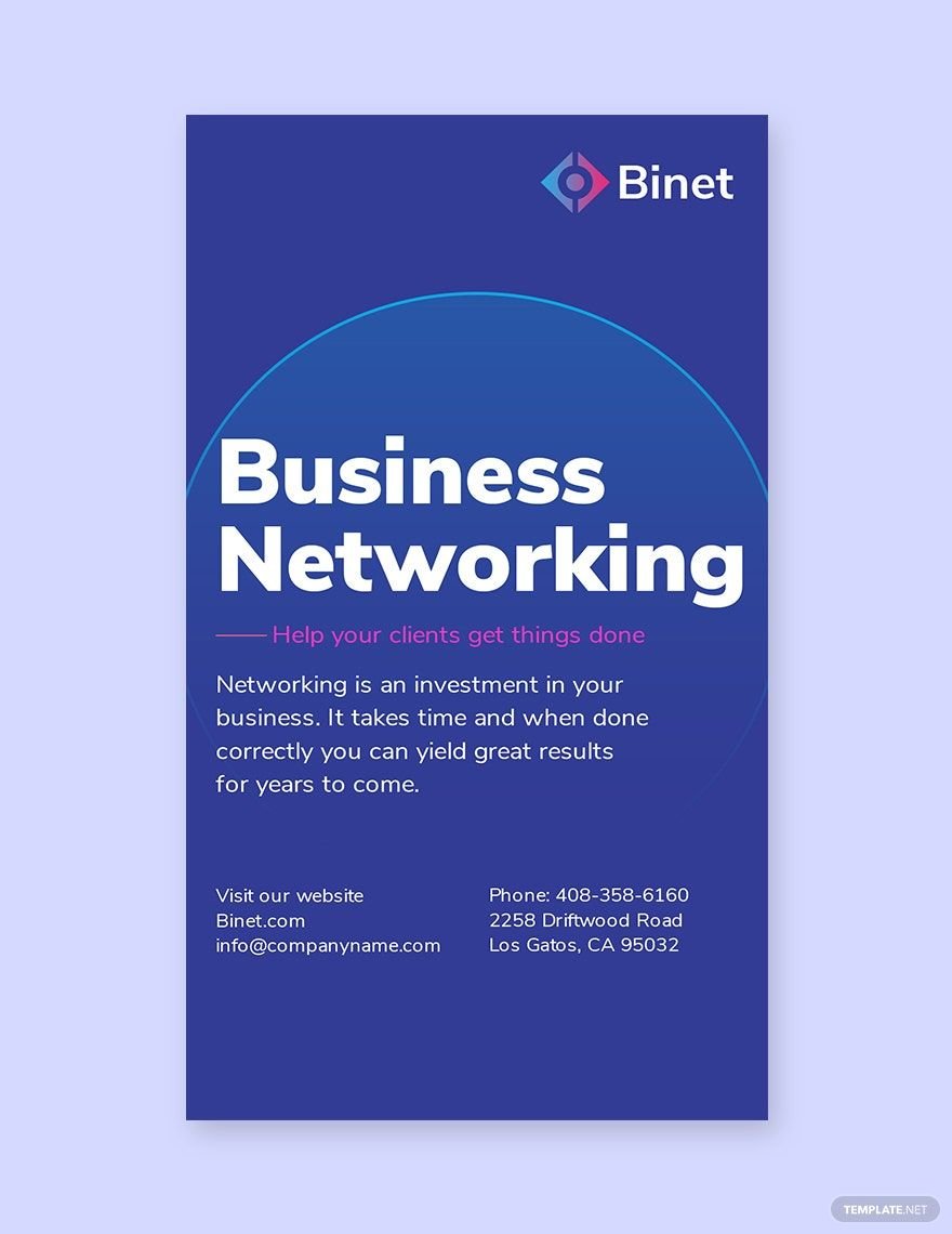 Business Networking Whatsapp Post Template
