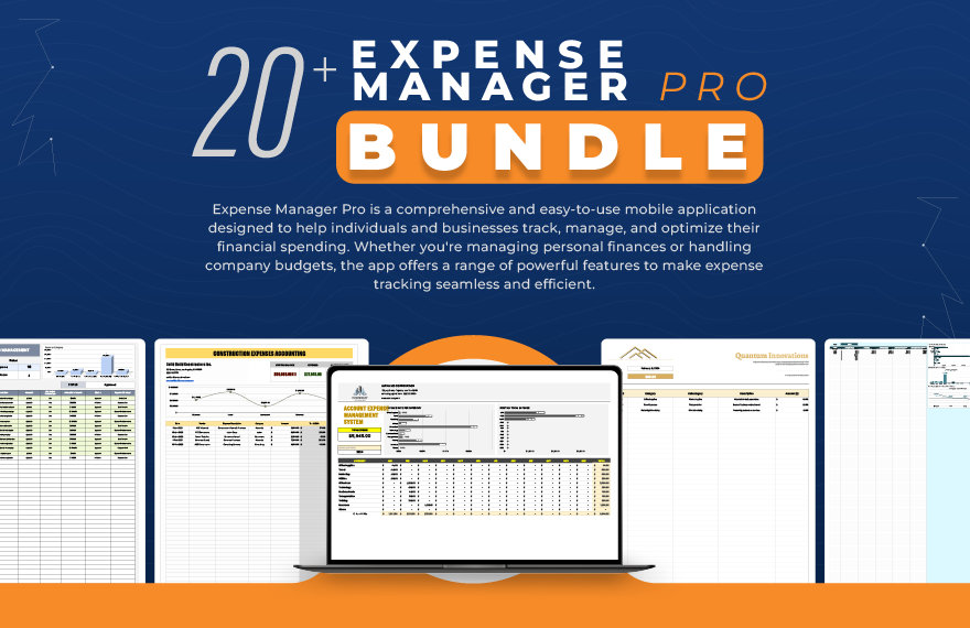 20+ Expense Manager Pro Bundle in Excel, Google Sheets to Download