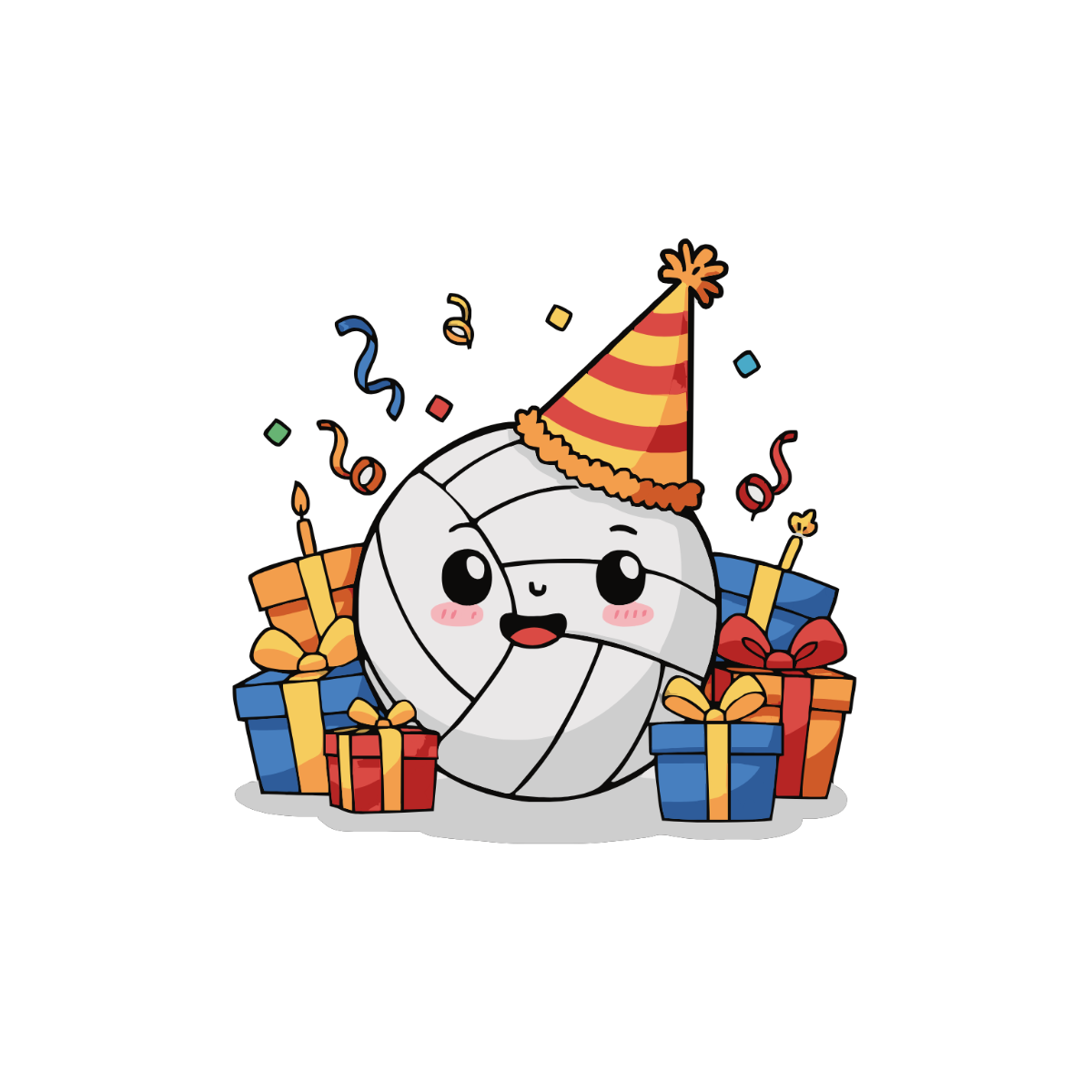 Free Volleyball Birthday Clipart to Edit Online