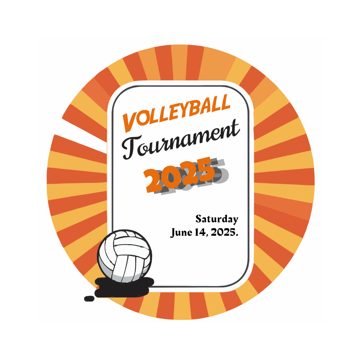 Free Volleyball Invitation Clipart to Edit Online